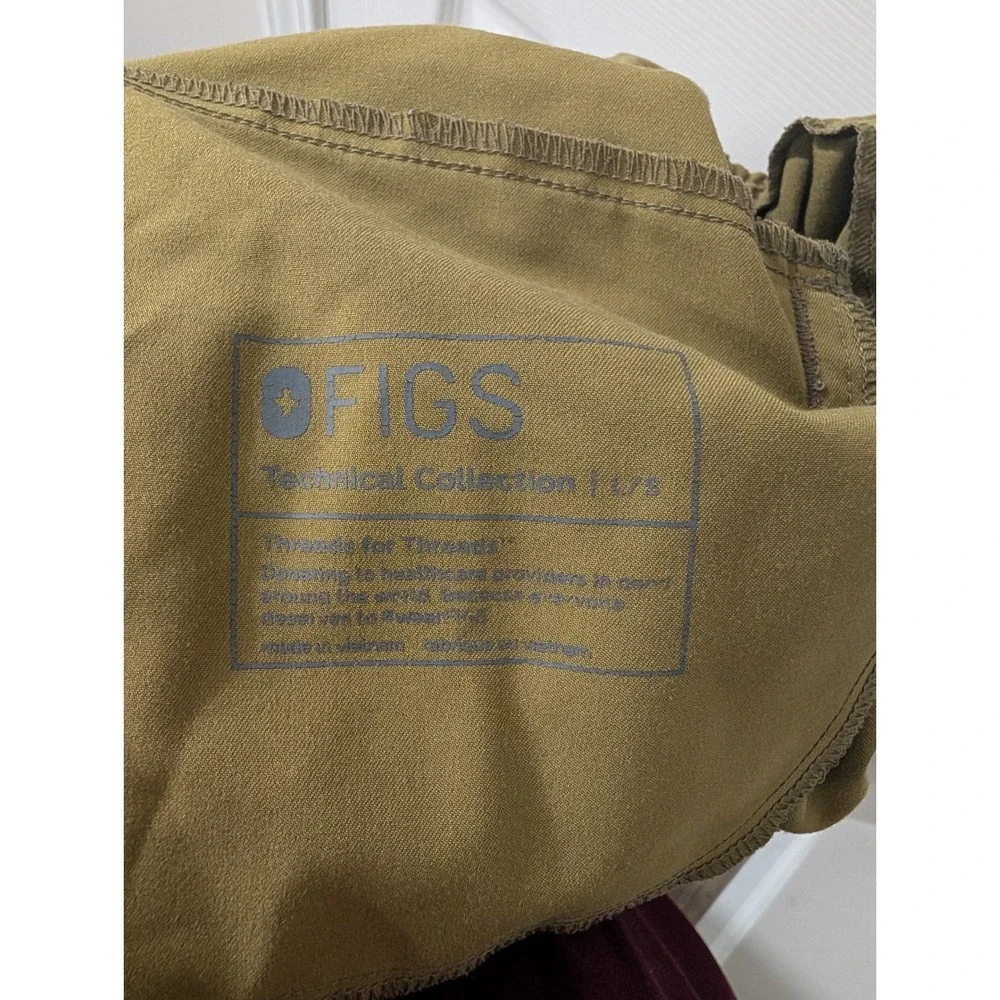 FIGS, Mens Large Short, Tansen Jogger Scrub Pant, Olive Green, 29